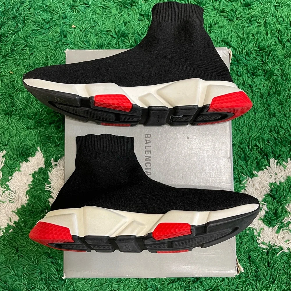 Balenciaga Speed Trainer Black/Red - Picture 2 of 5